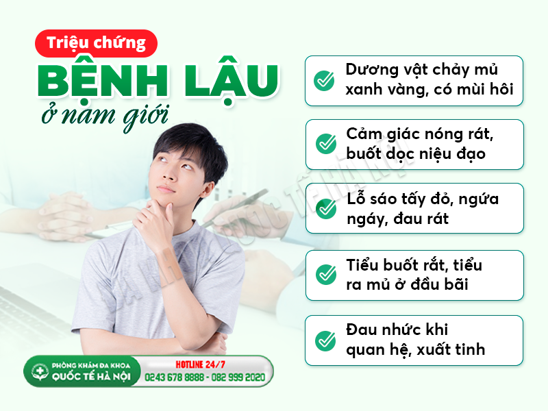 dấu hiệu bệnh lậu ở nam
